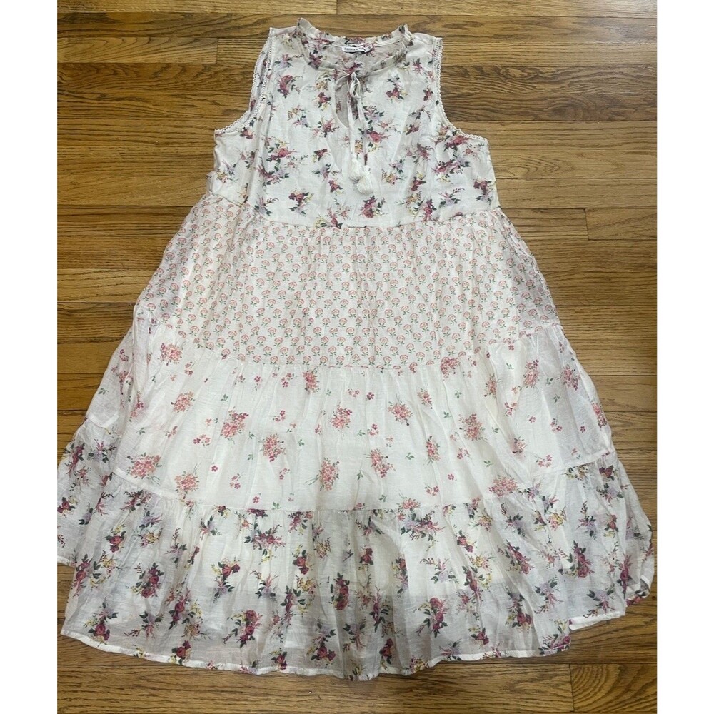 Figueroa & Flower Women’s XL Floral Midi Dress Sleeveless Summer Dress